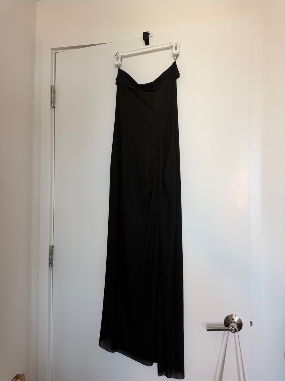 Classic Black Strapless Maxi Dress